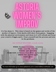 Astoria Women's Improv Fall 2025 classes