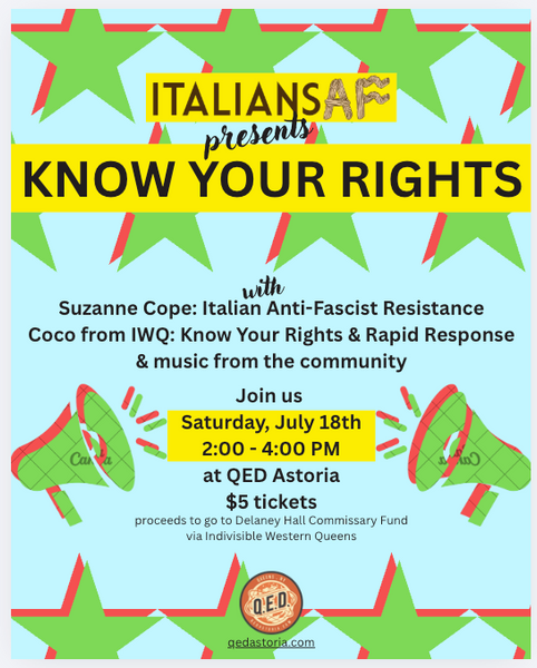 Italians AF presents Know Your Rights