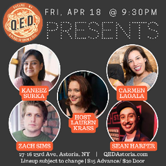 QED Presents - All Pro Comedy Show (4/18 9:30)