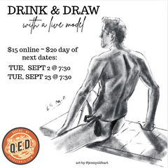 Drink + Draw with a Live Model - SEPT 23