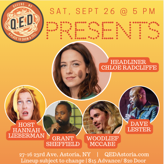 QED Presents (9/26 5 pm)